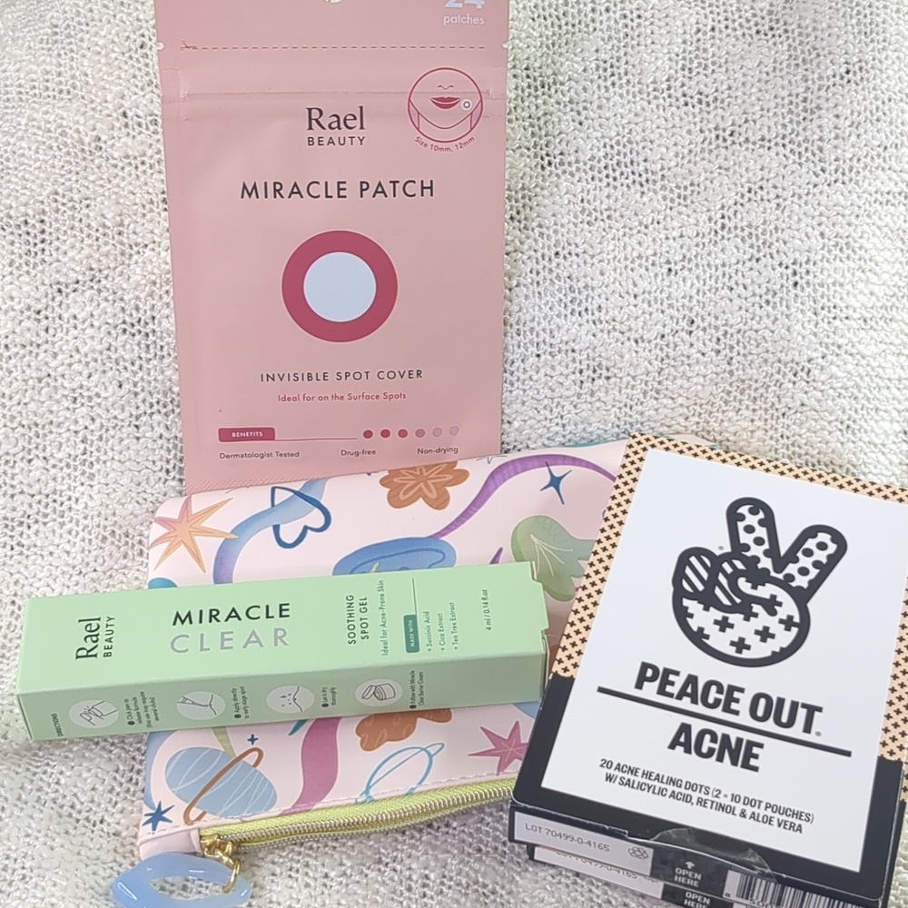Real Invisible Spot Cover/Miracle Clear Spot Gel & Peace Out Acne Patches Bundle - Picture 2 of 14